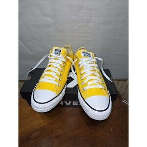 Converse Chuck Taylor All Star Ox Yellow Lemon Chrome Mens 9.5 Womens 11.5 NIB